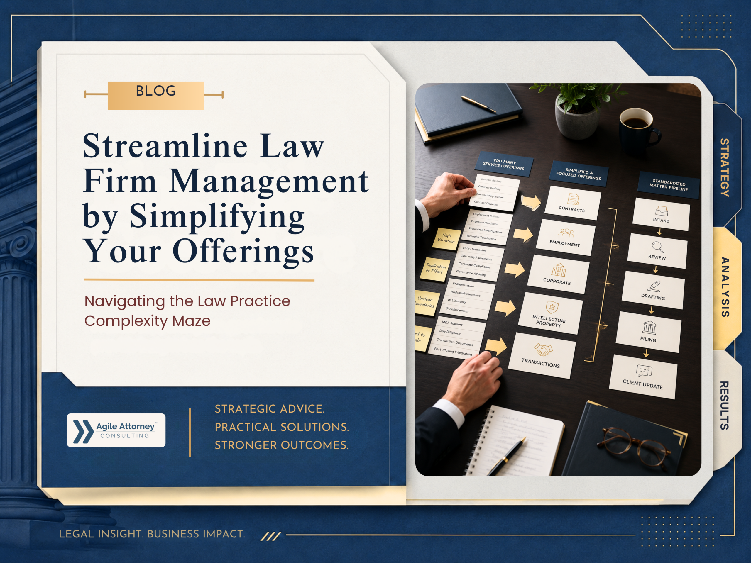 Streamline Law Firm Management by Simplifying Your Offerings